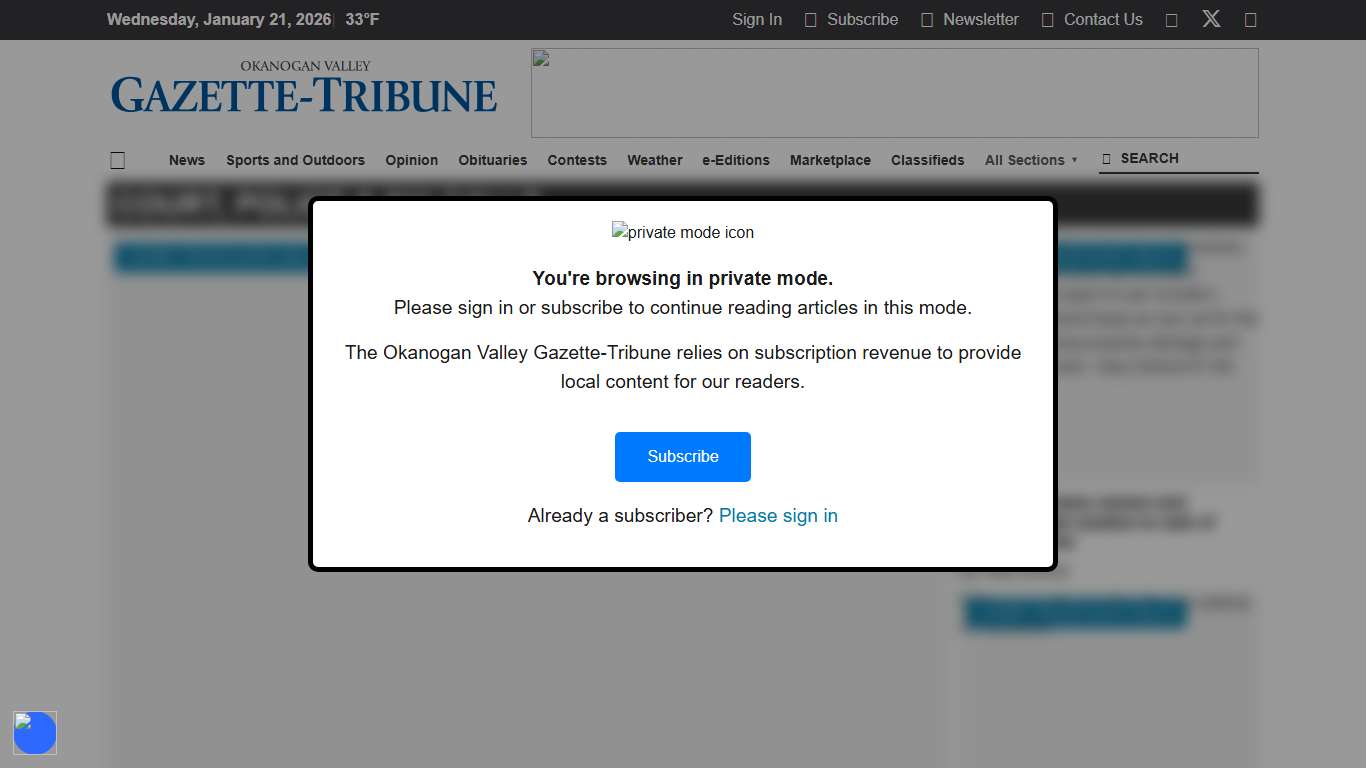 Court, Police & 911 Calls | Okanogan Valley Gazette-Tribune